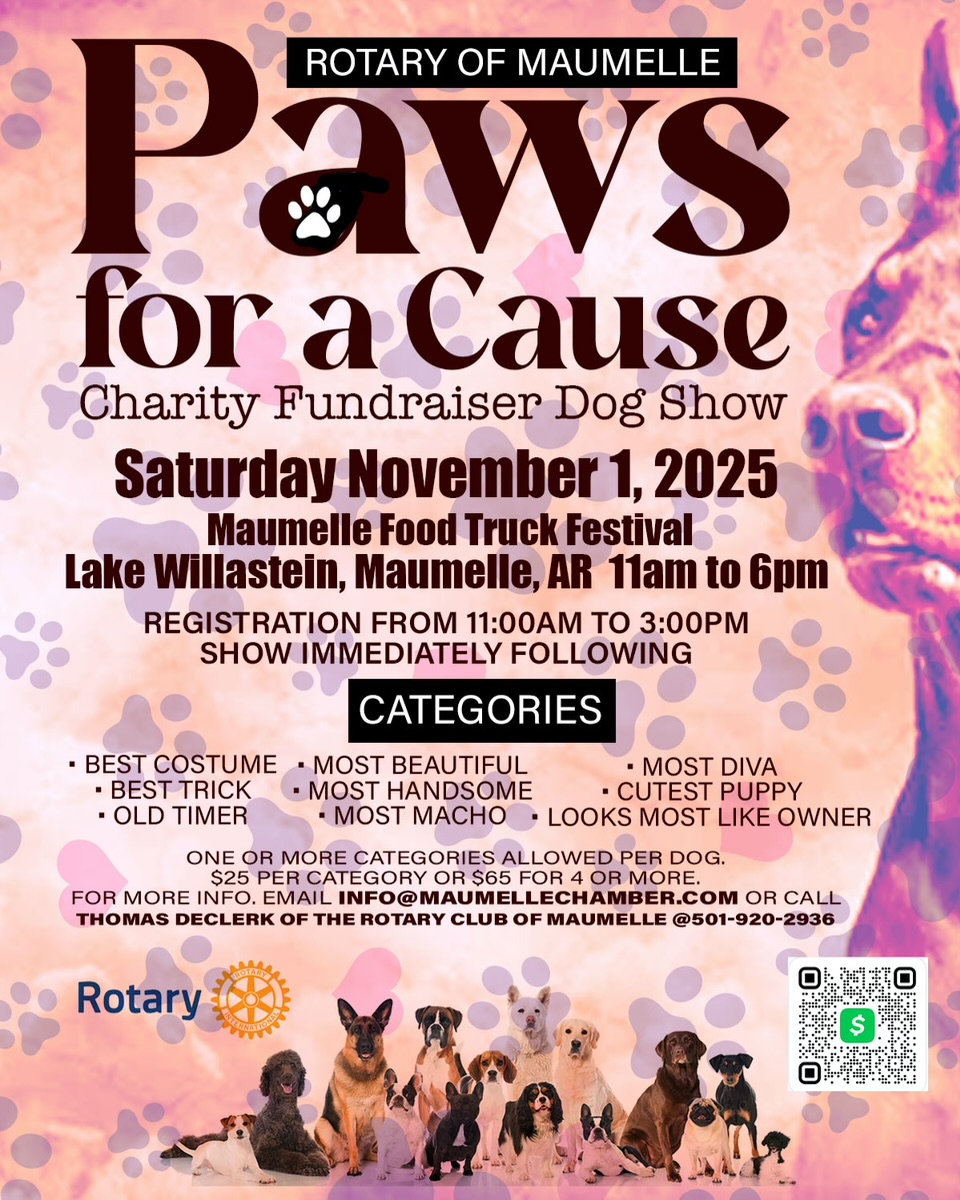 Paws for a Cause — Charity Dog Show — Print project by We Design Culture, Little Rock, AR